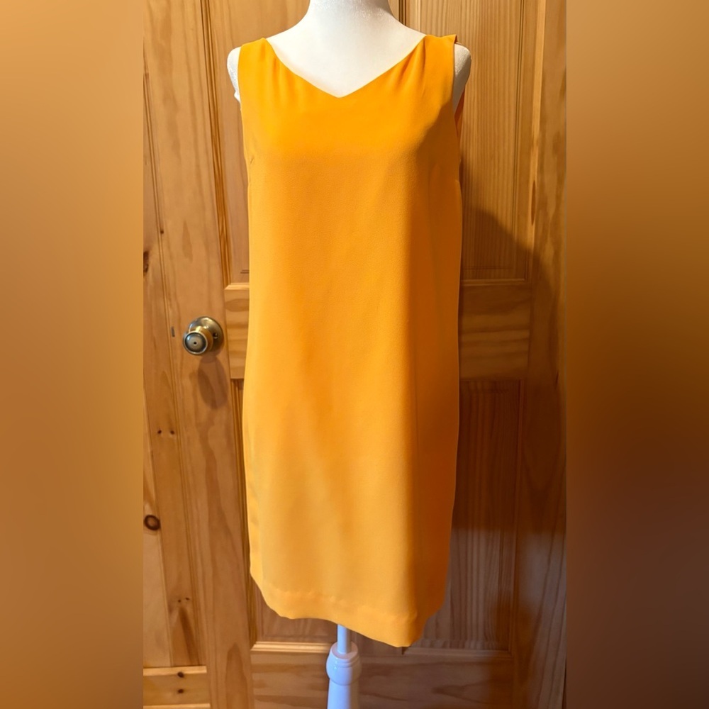 Laundry by Shelli Segal sleeveless sheath/shift vibrant mango women’s size 4